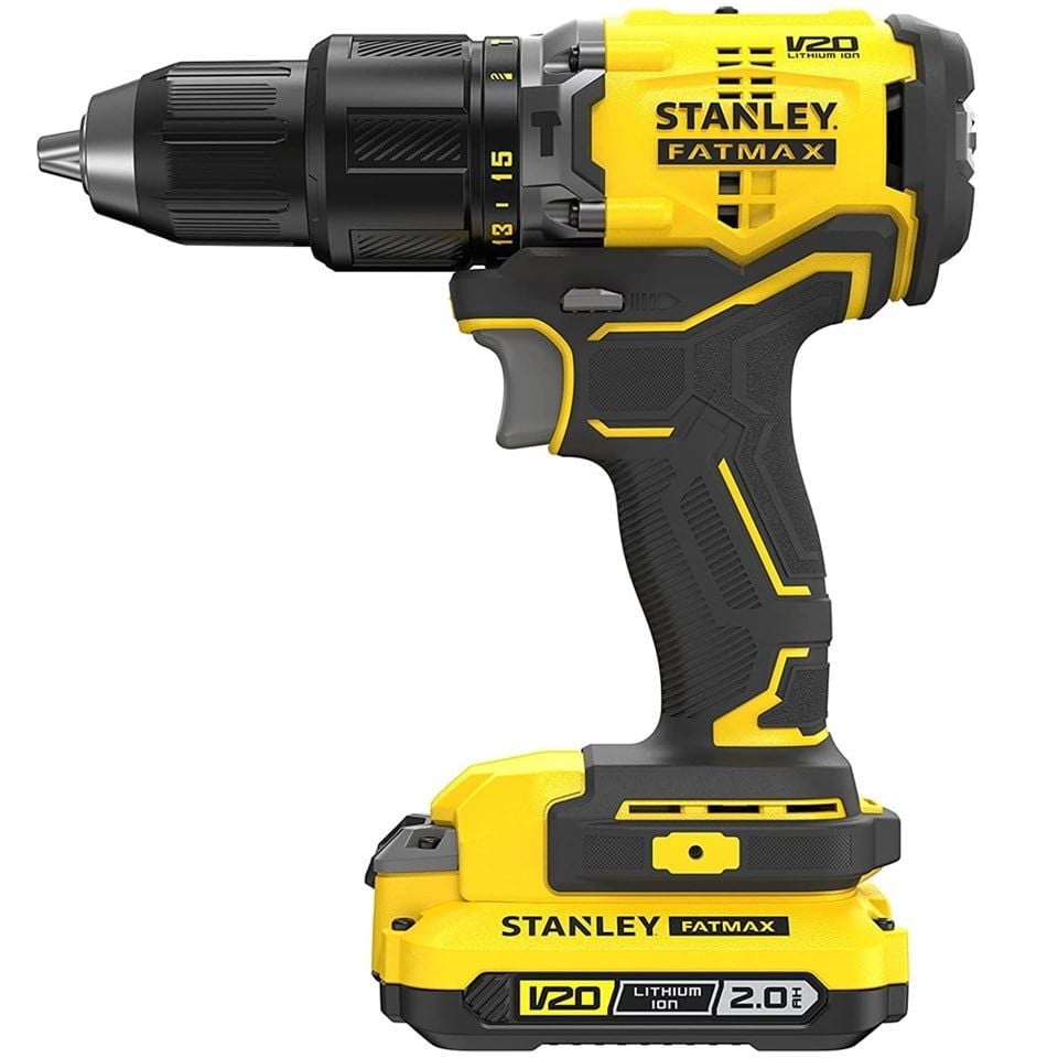 Stanley SBD715D2K 18V 2.0AH V20 Li-Ion Çift Akülü Matkap
