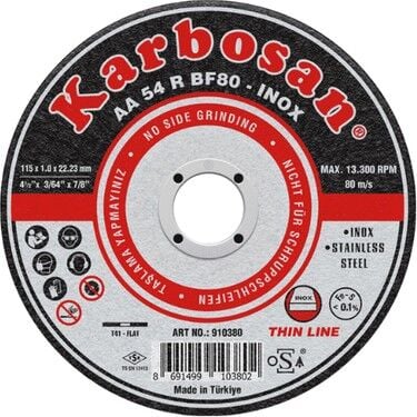 Karbosan Inox Kesici Taş 115x1x22 mm