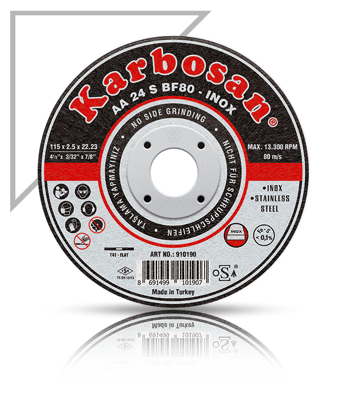 Metal Kesici Taş 115*1 inox Karbosan 300 Adet
