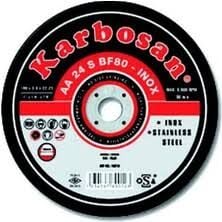 Karbosan Inox Kesici Taş 115x1x22 mm - Paslanmaz ve Metal Kesme Diski (İnce Taş)