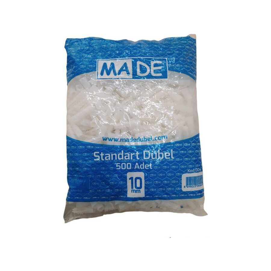 Plastik Dübel Şeffaf 7-8-10-12-14 mm Ölçüleri 10 mm-500 Adet