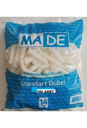 Plastik Dübel Şeffaf 7-8-10-12-14 mm Ölçüleri 14 mm-100 Adet