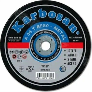 Karbosan Metal Kesici Taş 180*3*22