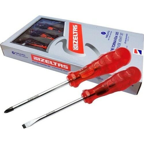 Izeltaş Kraft Seri Yıldız Ve Düz Tornavida Seti 7 Parça