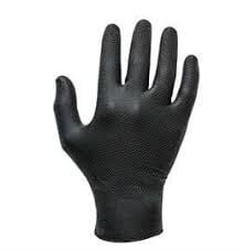 Nitril Pudrasız Siyah Eldiven Noktalı