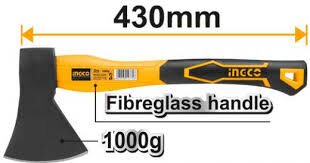 Ingco Fiberglass Saplı Balta 1000g Hax02010008