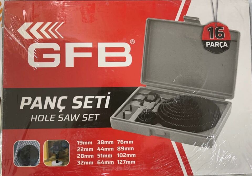 Buat Delik Açma Panç  Seti 16 Parça Gfb