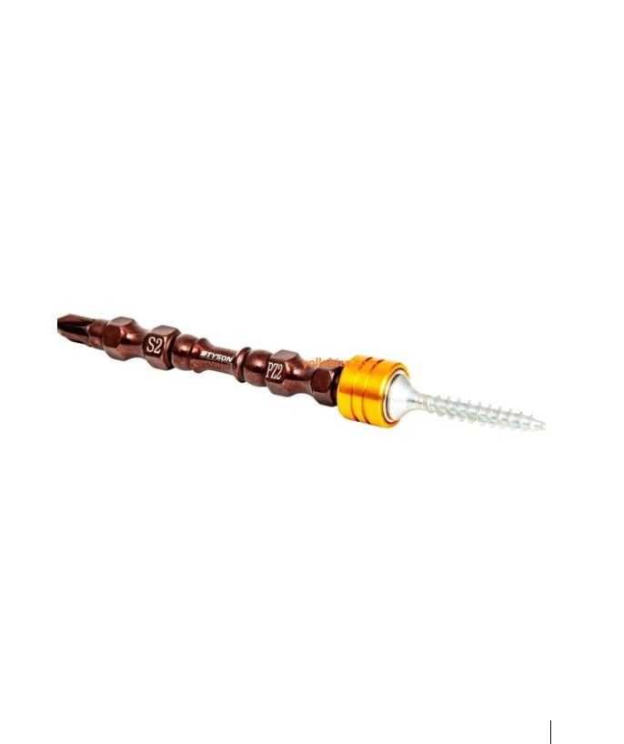Tyson PZ2X65 mm S2 Çeliği Çift Yönlü Mıknatıs Uçlu Bits Uç