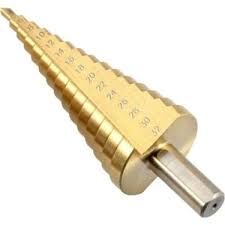 Kademeli Matkap Ucu 4-39 Mm Sari Titanyum Kozalak Panç