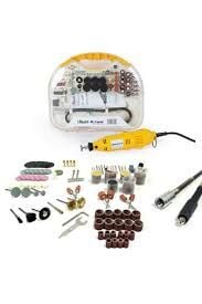 Rolwal 211 Parça Gravür Seti 6 Kademe Ayarlı 135 Watt 32000 Rpm