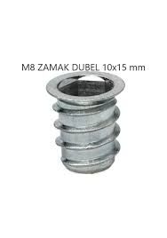 M8 10x18 Mm. Zamak Metal Dübel