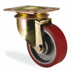 Döküm Teker Poliüretan kaplı 125 mm Kama