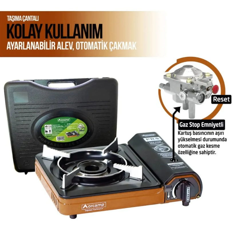 Orcamp Portatif Tekli Kamp Ocağı
