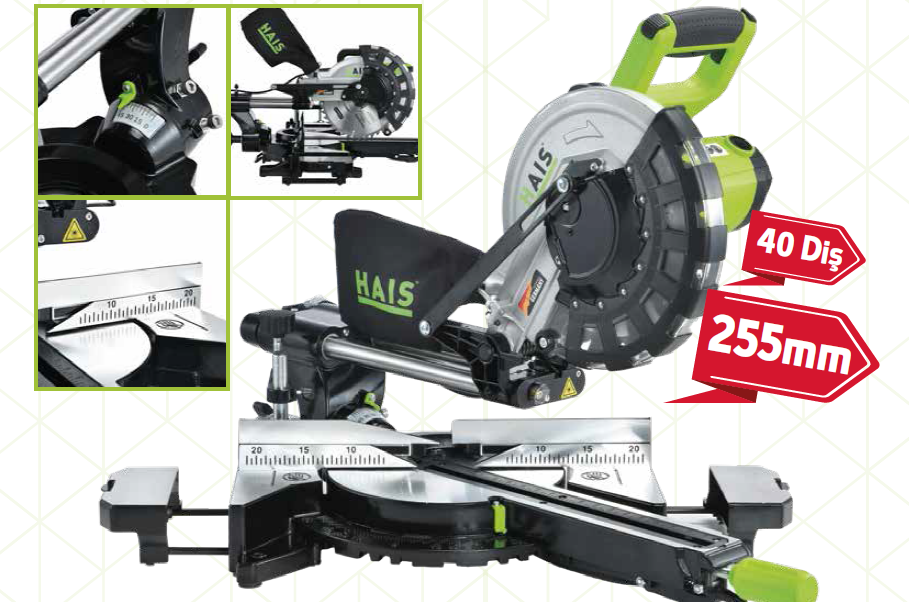 Haıs HM1030A 2000W Gönye Kesme Makinası 255mm