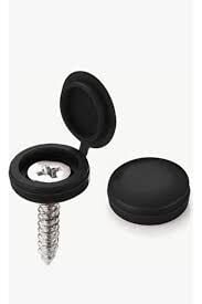 Vida Gizleme Kapağı Zamak 15mm Siyah[250 adet]