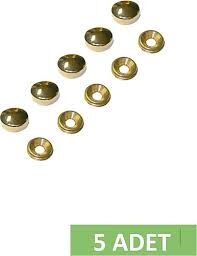 Vida Gizleme Kapağı Zamak 15mm Sarı [250adet]