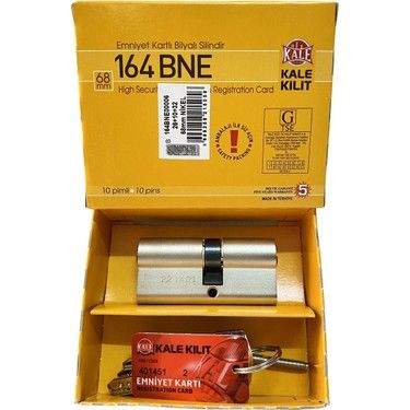 Kale 164 Bne Bilyalı Barel 5 Kilit Kapı Kilidi 68 mm
