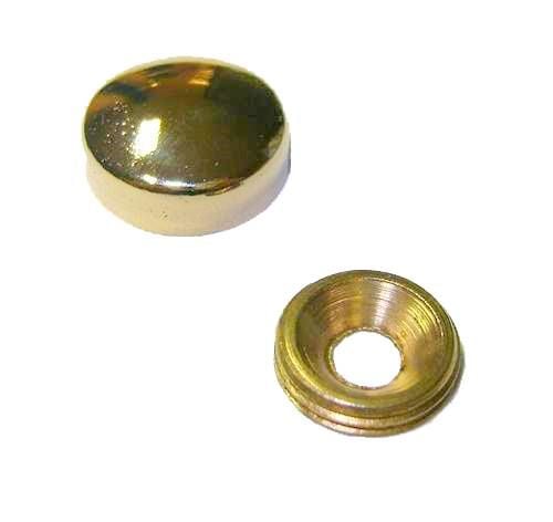 Vida Gizleme Kapağı Zamak 15mm Sarı