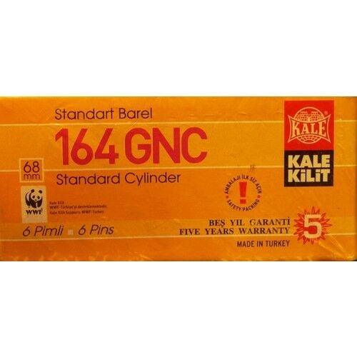 Kale Kilit-164 Gnc Sarı Barel 68 mm 3 Anahtarlı