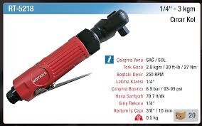 Rotake Rt-5218 Havalı Cırcır Kolu 1/4