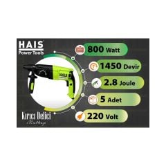 Kırıcı Delici Hais Hilti Matkap 2-8j 800 Watt