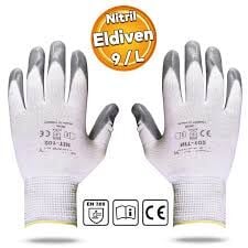 Gri Nitril Kaplama Örme İş Eldiveni Ply3 En388 Std