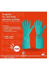 Starline Yeşil Asit Eldiveni Stl1815 9no 38cm