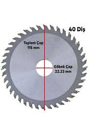 Ahşap Testere Kesici 115 mm 40 diş