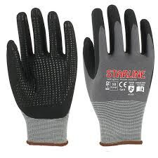 Starline E-92 Mikro Köpük Nitril Eldiven Dotlu