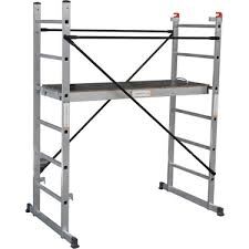 Elbe Çok Amaçli Alüminyum Çalisma Platform 2.5 Metre Iskele Merdiven