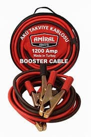 Çantalı Akü Takviye Kablosu 1200 Amper 2 Metre