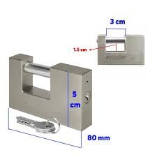 Yassi Kilit Kayar Milli 80 mm Std