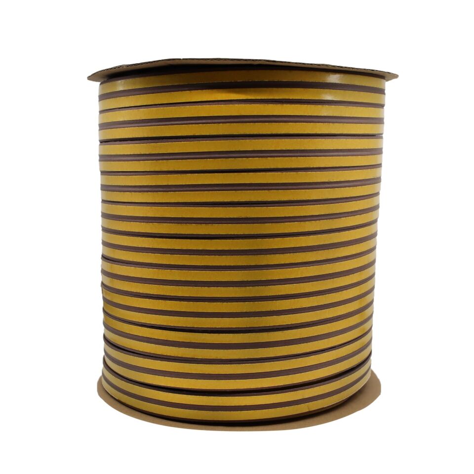 Kapı Pencere Fitili Kaucuk D Tip 2*50 Mt Kahverengi