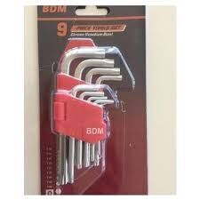 Bdm Torks Allen Anahtar Seti 9 Parça
