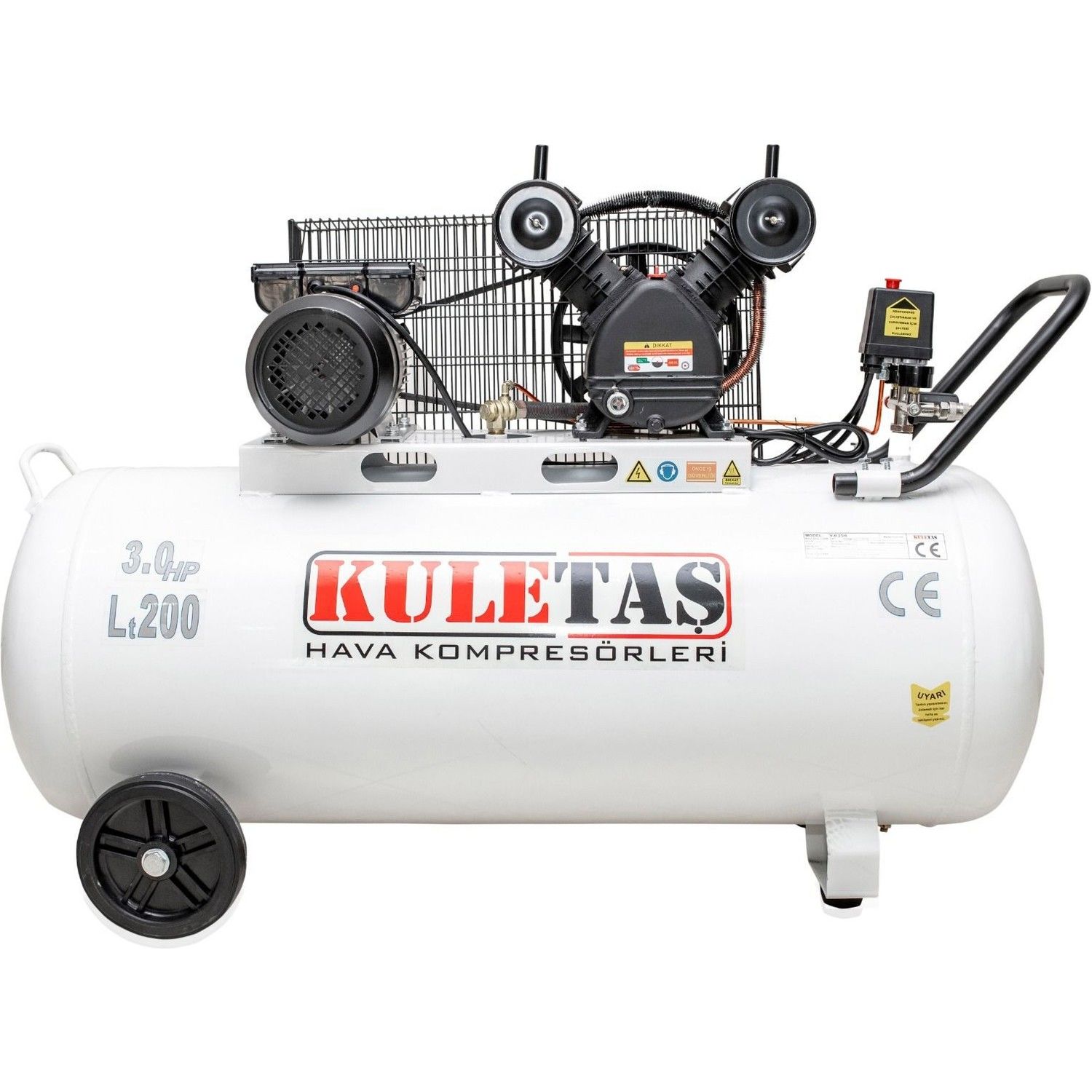 Kuletaş 200 Litre Hava Kompresör 3 Hp