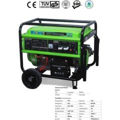 Jeneratör Rolwal 9 Kva Marşlı Ipli Monofaze Benzinli Ge9000e
