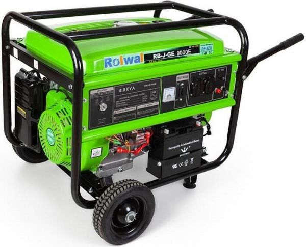 Jeneratör Rolwal 9 Kva Marşlı Ipli Monofaze Benzinli Ge9000e