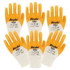 Beybi Std Fleks Eldiven Sari Nitril Is Eldiveni