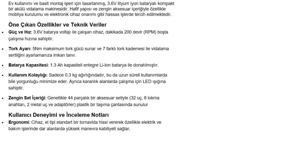 Stayer BL50BK  Akülü Vidalama