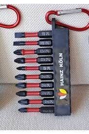 Manyetik Düz-Yildiz Bits Uç Seti (10 Parça)