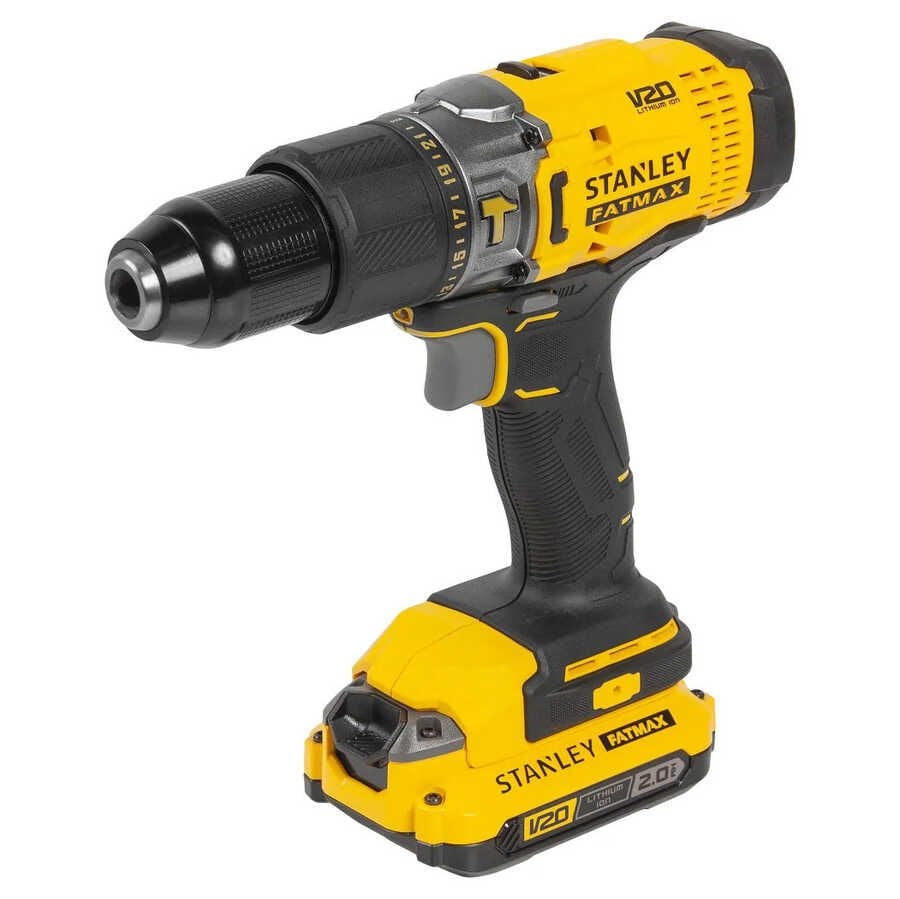 Stanley 18v SCD718D2K 2.0AH V20 Çift Akülü Darbeli Matkap