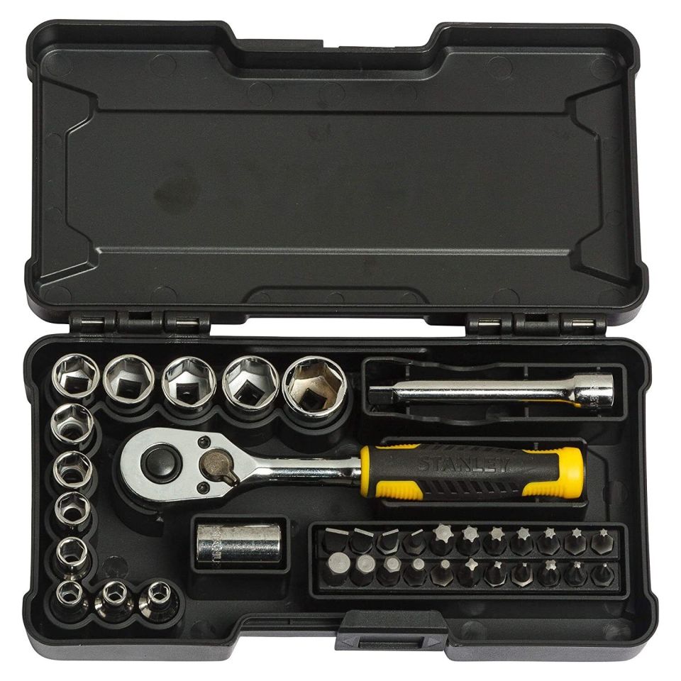 Stanley 37 Prç.STMT82672-0 1/4 Karbüratör Lokma Tak.ve Bits Uç Seti