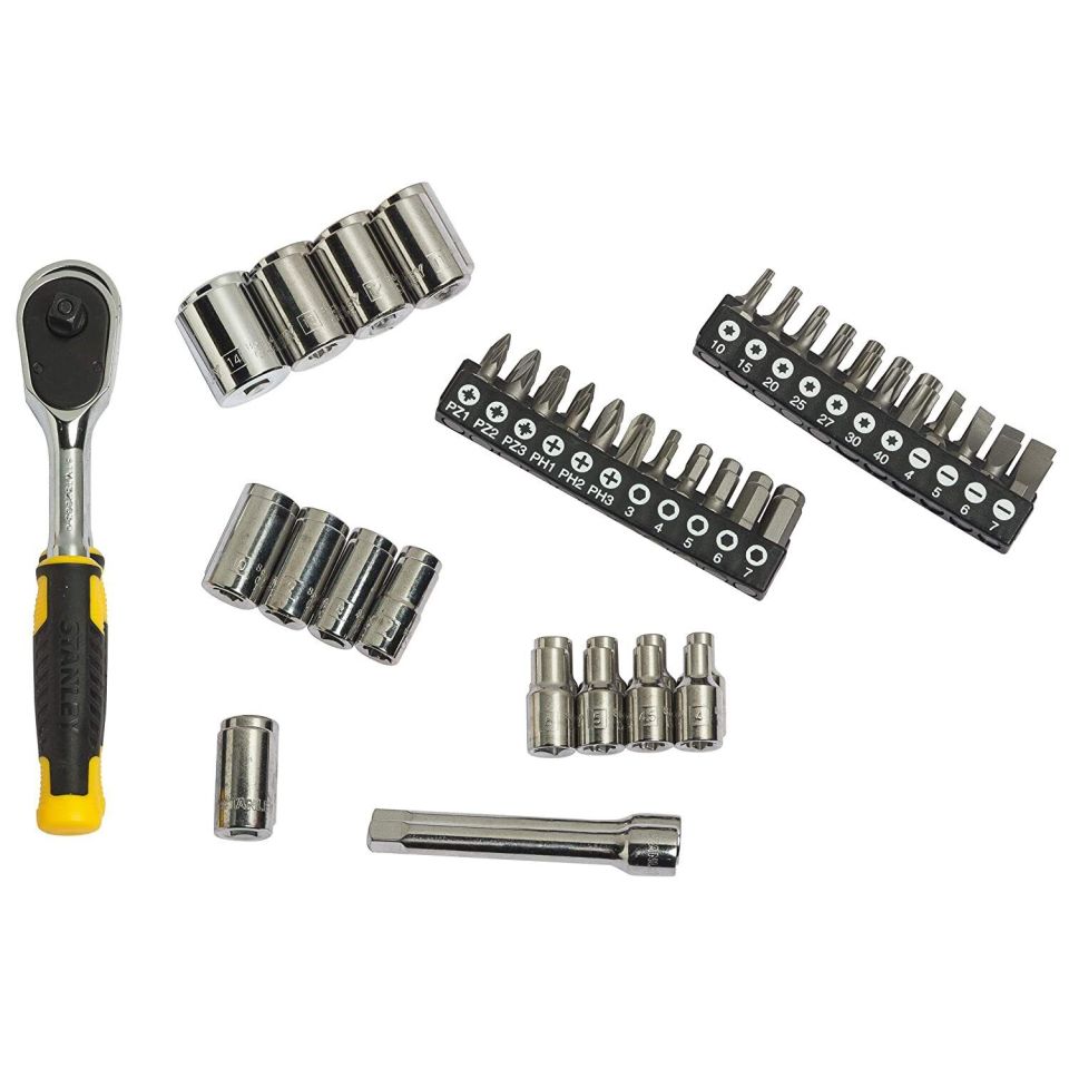 Stanley 37 Prç.STMT82672-0 1/4 Karbüratör Lokma Tak.ve Bits Uç Seti