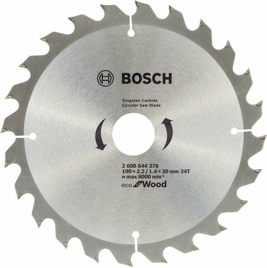 Bosch Optilin Eco 190x30 mm 24 Diş Daire Testere Bıçağı-2608644376