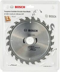 Bosch Optilin Eco 190x30 mm 24 Diş Daire Testere Bıçağı-2608644376