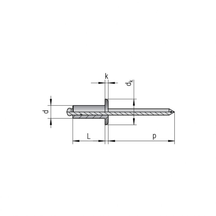 Pop Perçin 5 Mm-500 Adet