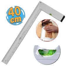 Alüminyum Su Terazili Gönye 40 Cm