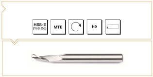 Evar Tek Ağız Alüminyum ve PVC Freze 6*8*20*100 mm
