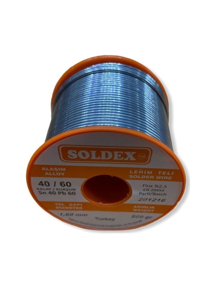 Lehim Teli Soldex 40/60 Sn40 Pb60 1,6 mm
