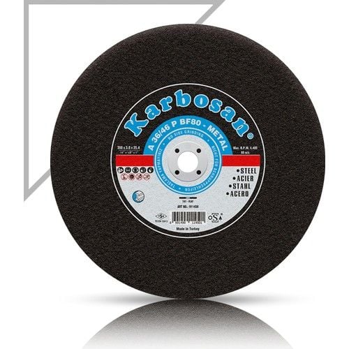Karbosan Metal Kesme Sabit Tezgah Disk 350 x 3.5 x 25.4